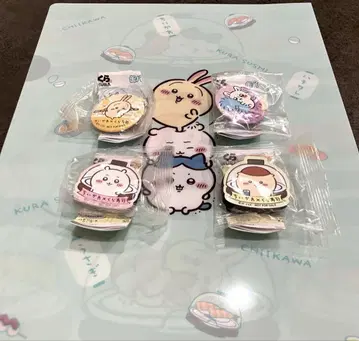 치이카와 (먼작귀) 쿠라스시 클리어 파일 빘쿠라폰 캔뱃지 마그넷 세트