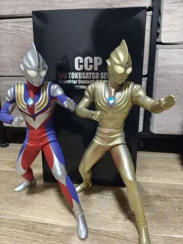 CCP 1/6 특촬물 시리즈 울트라맨 티가 기믹 포함 2개 세트