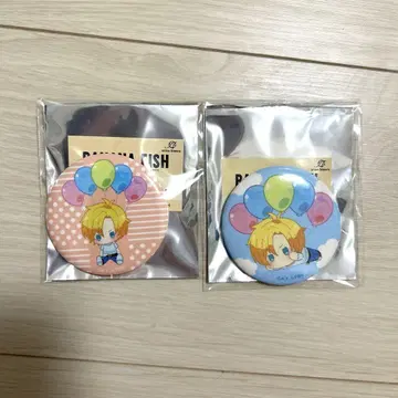 바나나 피쉬 트레이딩 POPOON 캔뱃지 2개 아쉬 링크스