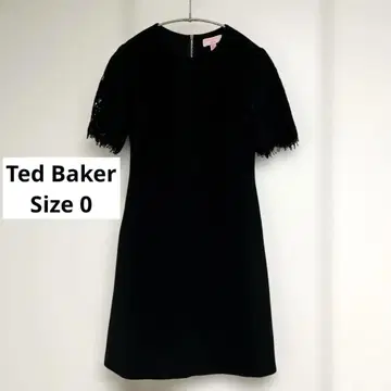 TED BAKER 블랙 레이스 반팔 원피스