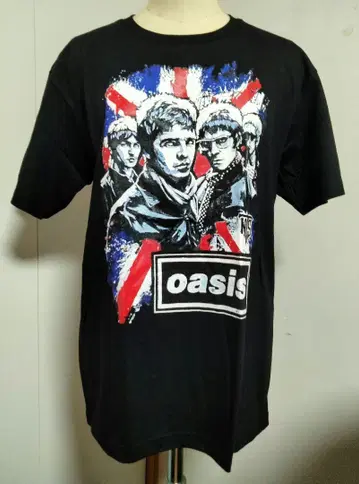 Oasis 밴딩 티셔츠 블랙