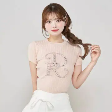 Darich DR 비쥬 리브 니트탑 핑크