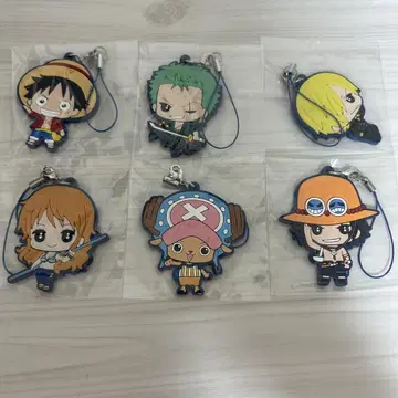원피스 ONEPIECE 러버 마스코트 6종 세트