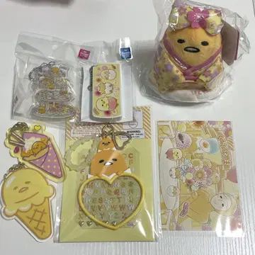 산리오 구데타마 모음 마스코트 키링 엽서