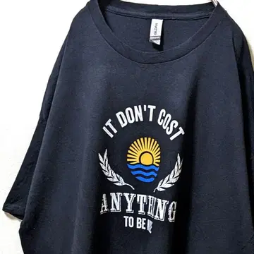 길단 IT DON'T COST 에니싱 티셔츠 블랙 3XL 구제 의류