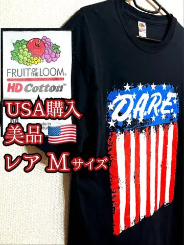 프룻 오브 더 룸 USA 구제 의류 미국 성조기 티셔츠
