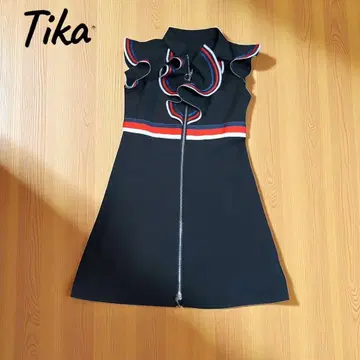 Tika 프릴 슬리브리스 미니 원피스