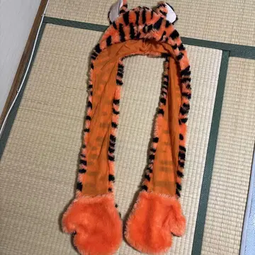 디즈니 후드 머플러 티거