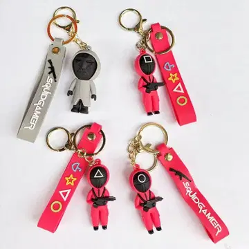 이카 게임 3 이카 게임 2 키링 4개 세트