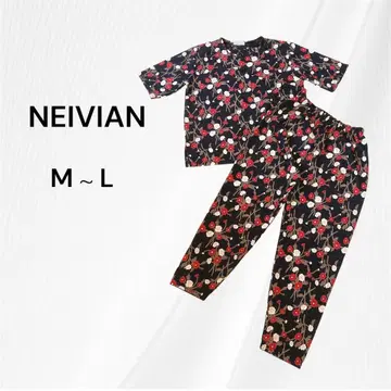 NEIVIAN 셋업 레트로 모던 티셔츠 롱 팬츠 M L