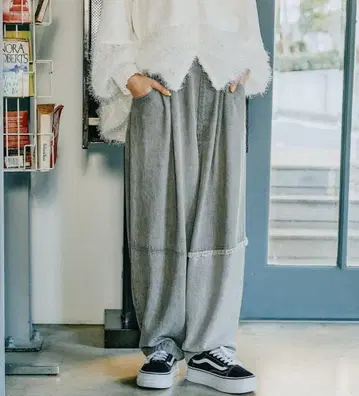 MODE NORM CORE 리메이크풍 데님 벌룬 팬츠 니코앤드