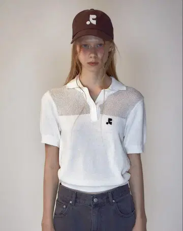 Rest & Recreation LOGO POLO CROP KNIT