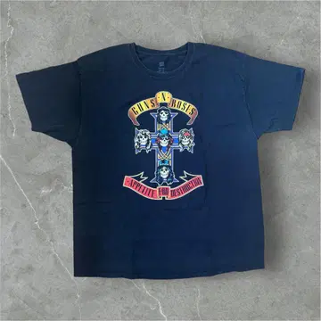 ALSTYLE GUNS N' ROSES 밴딩 티셔츠 남성용 십자가