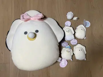 둥근 눈의 일식집 무기 봉제 인형 세트