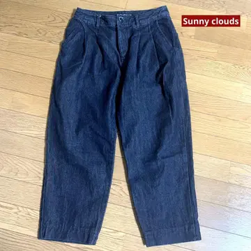 Sunny clouds 테이퍼드 인디고 데님 70