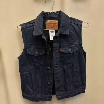 Levi's 다크 블루 데님 베스트 리바이스 여름옷