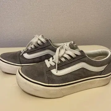 Vans 그레이 스웨이드 스니커즈 US5