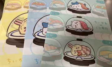 쿠라스시 치이카와 콜라보 클리어 파일 3종 치이카와 하치와레 토끼