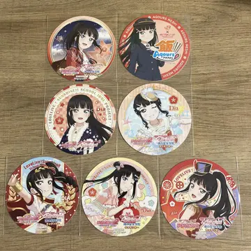 Aqours 쿠로사와 다이아 코스터 주방 카 Aqours 밥