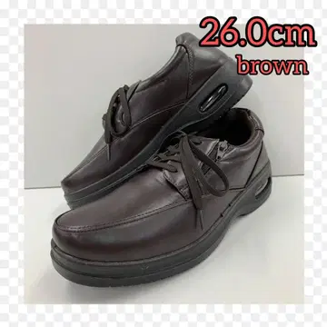 26.0cm 새상품 남성용 비즈니스 슈즈 와이드 슈즈 에어 슈즈 브라운