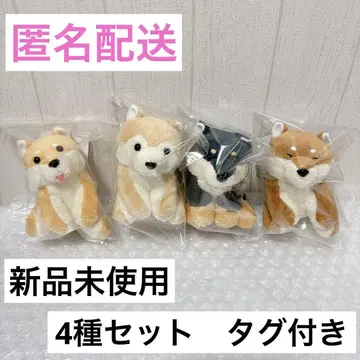 쿠타리 시바견 일본 맑음 마스코트 봉제 인형 4종 세트