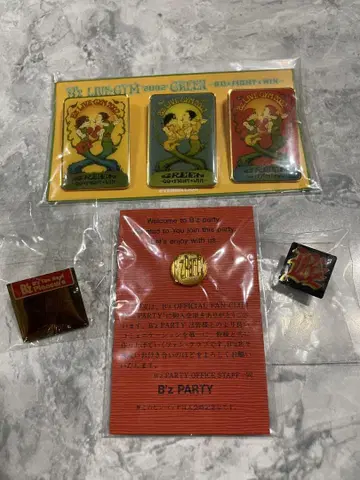 B'z 핀 배지 세트