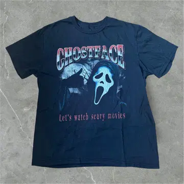GHOSTFACE 티셔츠 L 사이즈 100% 코튼 무비 티셔츠