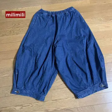 milimili 벌룬 공 팬츠 데님 F