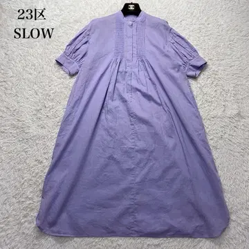 컨디션 최상 23SS 23구 SLOW 린넨 셔츠 원피스 롱 (세탁 가능)
