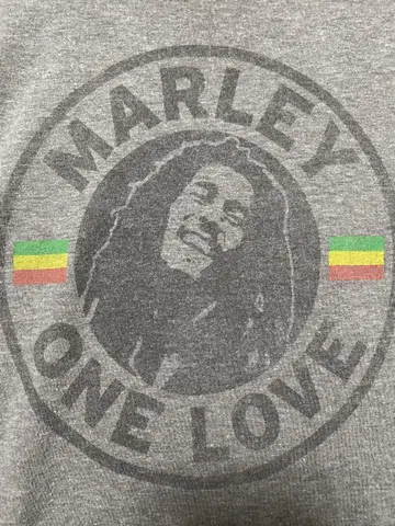 BOB MARLEY 티셔츠 그레이 L 사이즈 ONE LOVE 밥 말리