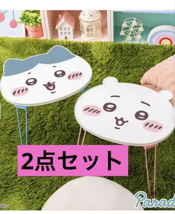치이카와 오카오 접이식 미니 테이블 치이카와 하치와레 총 2종 세트