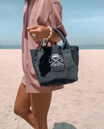 재입고 정품 LUSSO SURF 캔버스 미니 토트백 블랙