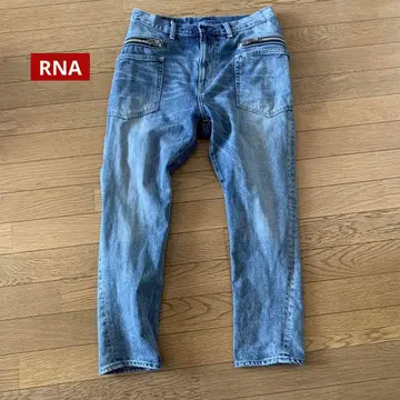 RNA 빅 지퍼 로우 크로치 데님 M
