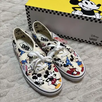 새상품 VANS 어센틱 미키마우스 23.5cm