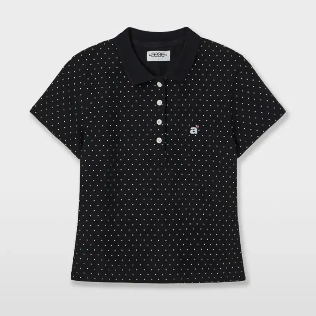 aeae DOT SMALL LETTER TEE ブラック DOTSMALLLETTERTEE_MELANGEGREY_