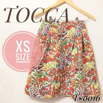 [새상품급] TOCCA LIBERTY 콜라보 플레어 스커트 꽃무늬 XS