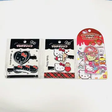 Sanrio 헬로키티 앞머리 클립 초콜릿 참