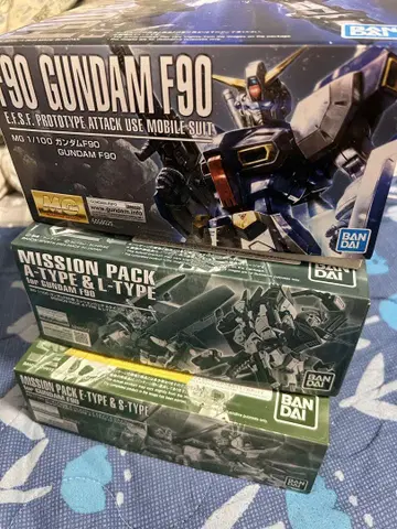 MG 건담 F90+미션 팩 A, L, E, D, G 세트 하자품