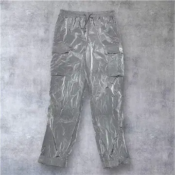 PROCLUB METALLIC NYLON CARGO PANT 실버 M