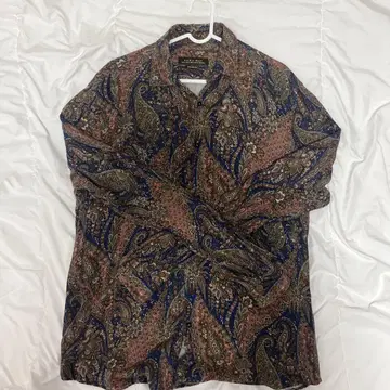 [구제 의류] ZARA MAN 페이즐리 무늬 긴팔 레이온 셔츠