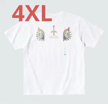 유니클로 젤다의 전설 화이트 티셔츠 4XL