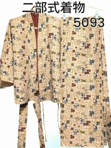 2부 기모노 기하학 패턴 5093