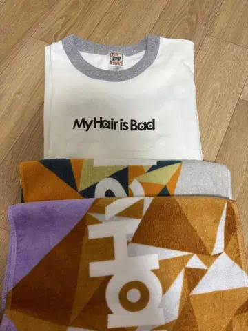 MyhairisBad 마이 헤어 t셔츠 타월