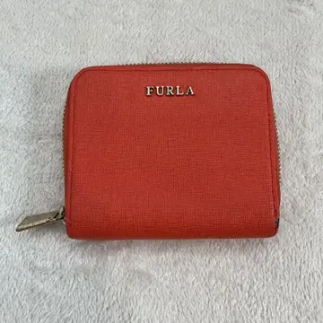 Furla 훌라 지퍼 어라운드 컴팩트 지갑 오렌지