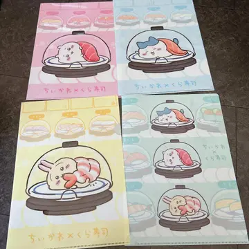치이카와 쿠라스시 비쿠라폰 콜라보 클리어 파일 3종 세트