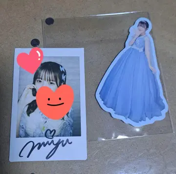 우메다 미유 친필 사인 폴라로이드 + 스티커 개별 판매 불가