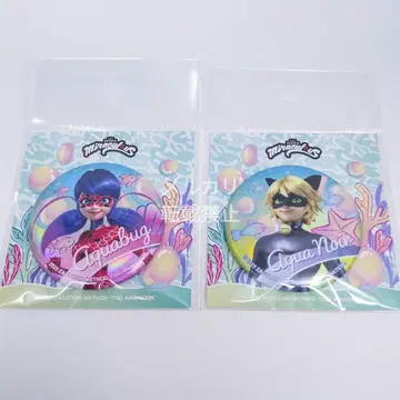 미라큘러스 오로라 캔뱃지 레이디버그 & 샤노아르 2종 세트