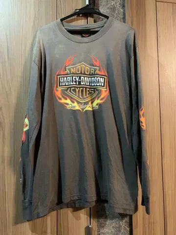 90s 빈티지 할리데이비슨 긴팔 티셔츠 L