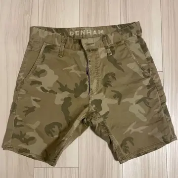 DENHAM 카모 패턴 숏팬츠