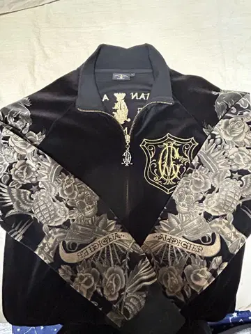 Christian Audigier 벨로아 트랙 재킷 L 사이즈